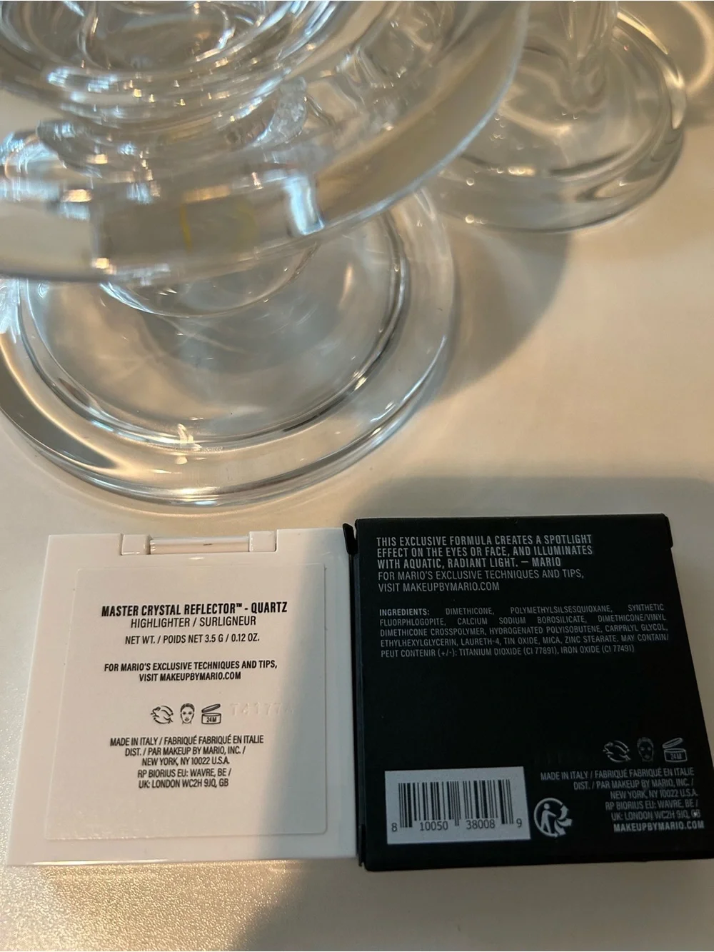 ✨ MAKEUP BY MARIO Master Crystal Reflector | Quartz | Full Size | New in Box